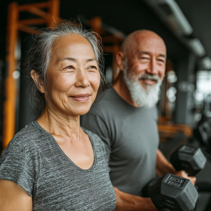 Персональный тренер работает с клиентом